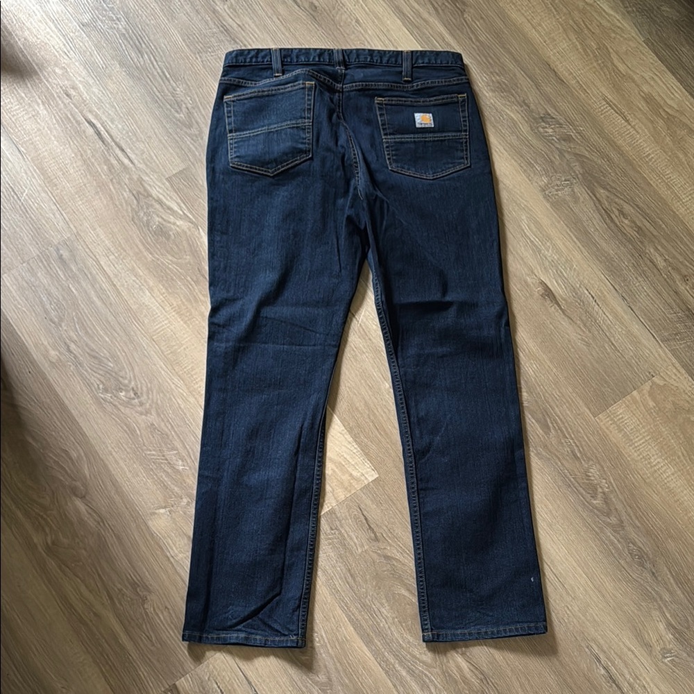Men's Carhartt straight fit  Dark Blue Jeans 36x32